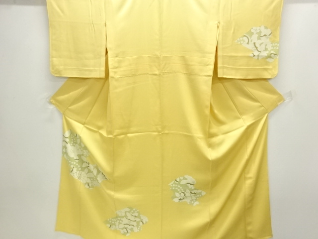 花模様単衣訪問着